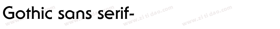 Gothic sans serif字体转换